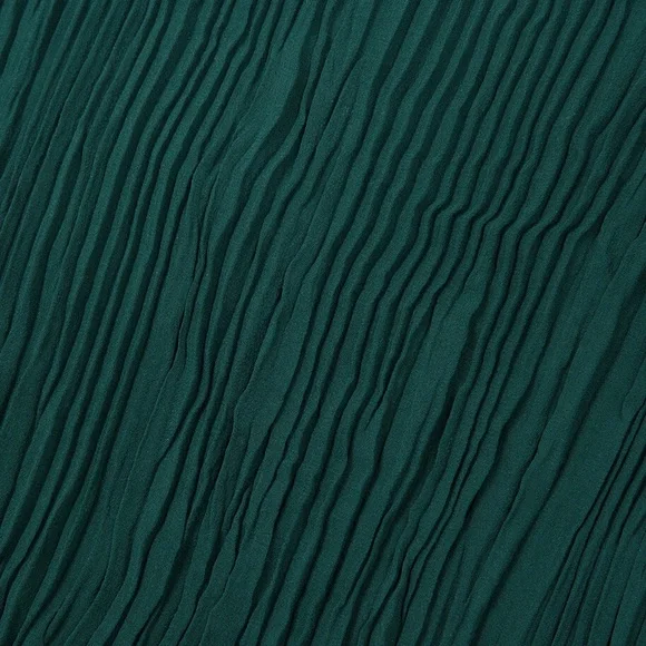 NWT EILEEN FISHER Crinkled Sheer Silk Georgette Bateau Neck Long Top Sz L - Picture 4 of 11